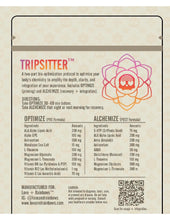 Load image into Gallery viewer, TRIPSITTER Supplement Facts panel, as printed on the kit
